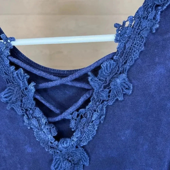 ALYA navy sleeveless swing dress Size Small - Picture 4 of 9